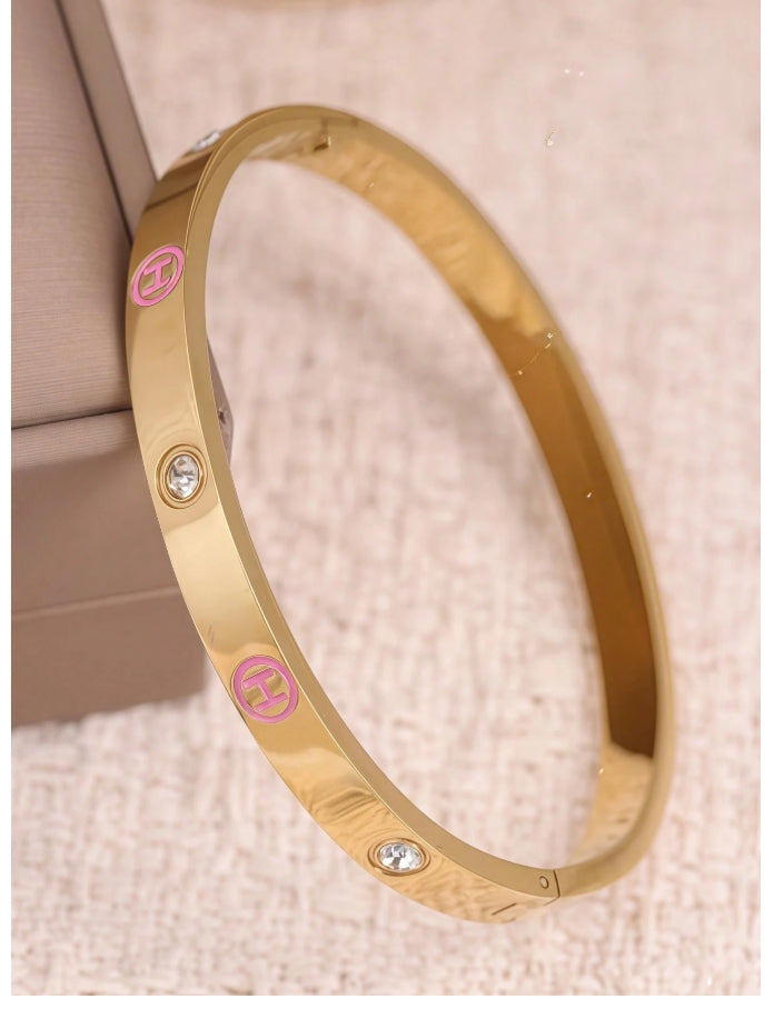 Himalaya Pink & Gold Bracelet Set