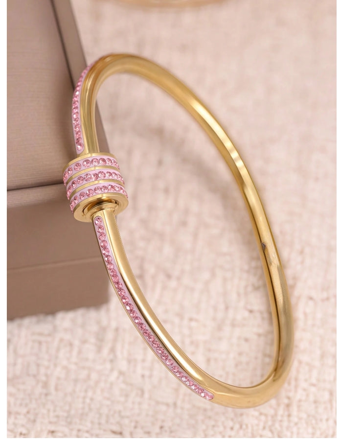 Himalaya Pink & Gold Bracelet Set